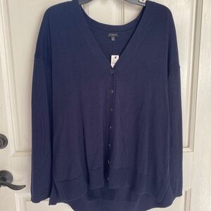 Talbots Navy cardigan